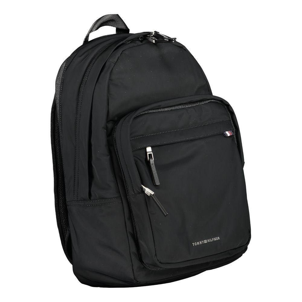 Tommy Hilfiger Black Polyester Backpack Tommy Hilfiger