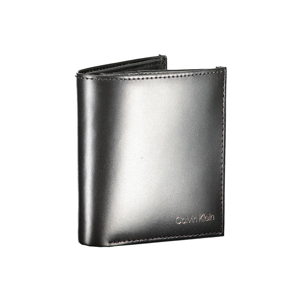 Calvin Klein Black Leather Wallet Calvin Klein