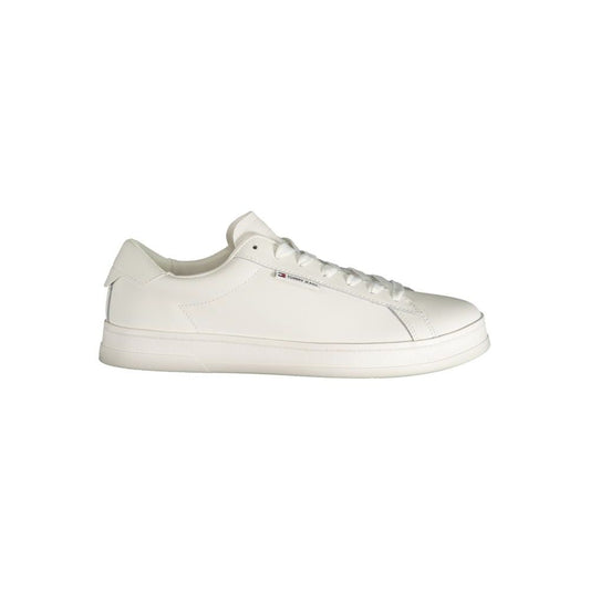 Tommy Hilfiger White Polyester Sneaker Tommy Hilfiger