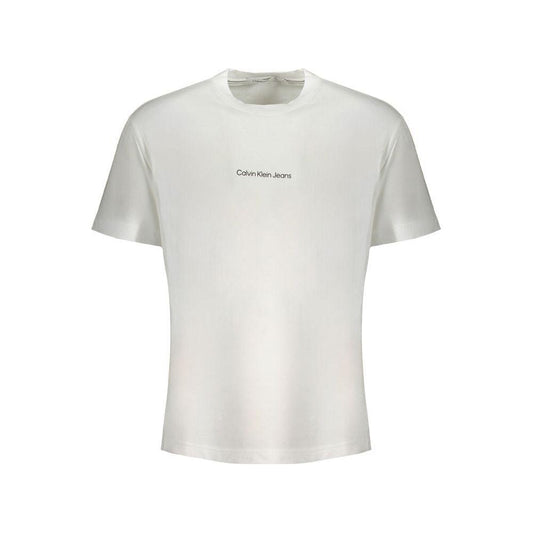 Calvin Klein White Cotton T-Shirt Calvin Klein