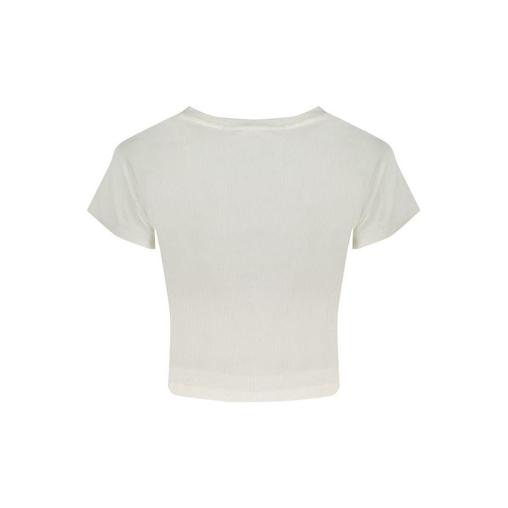 Calvin Klein White Cotton Tops & T-Shirt Calvin Klein