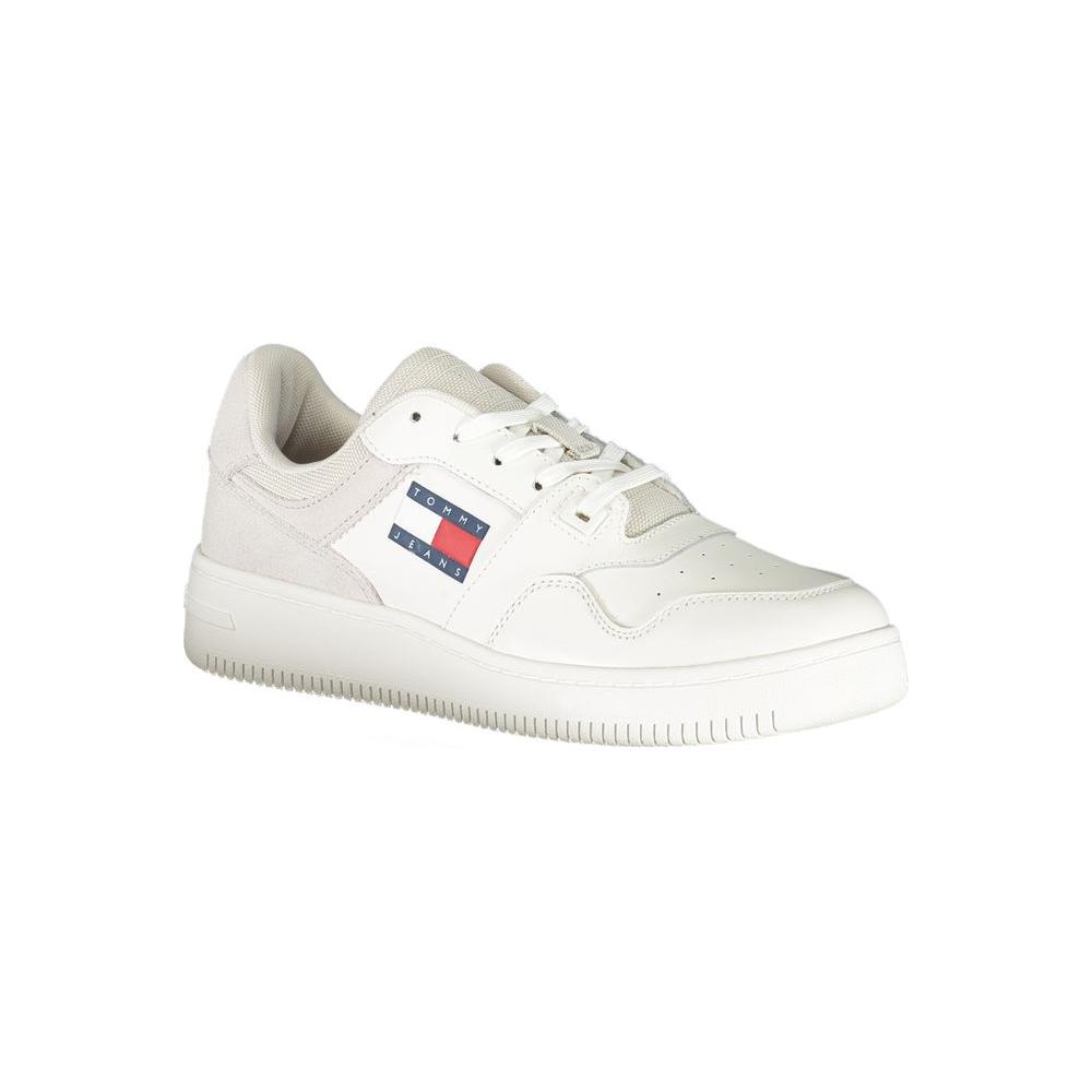 Tommy Hilfiger White Polyester Sneaker Tommy Hilfiger