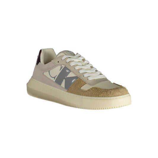 Calvin Klein Beige Polyester Sneaker Calvin Klein