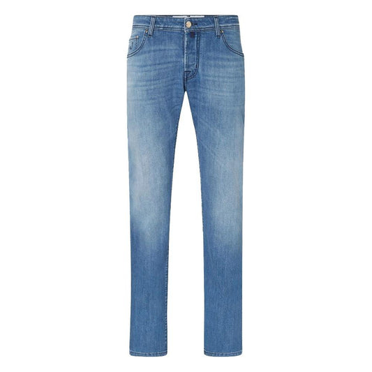 Jacob Cohen Light Blue Cotton Jeans & Pant Jacob Cohen