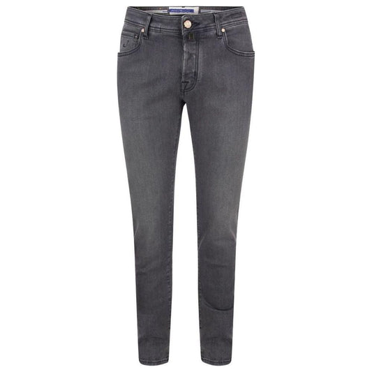 Jacob Cohen Gray Cotton Jeans & Pant Jacob Cohen