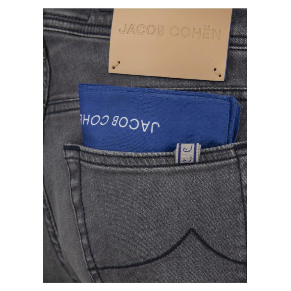 Jacob Cohen Gray Cotton Jeans & Pant Jacob Cohen