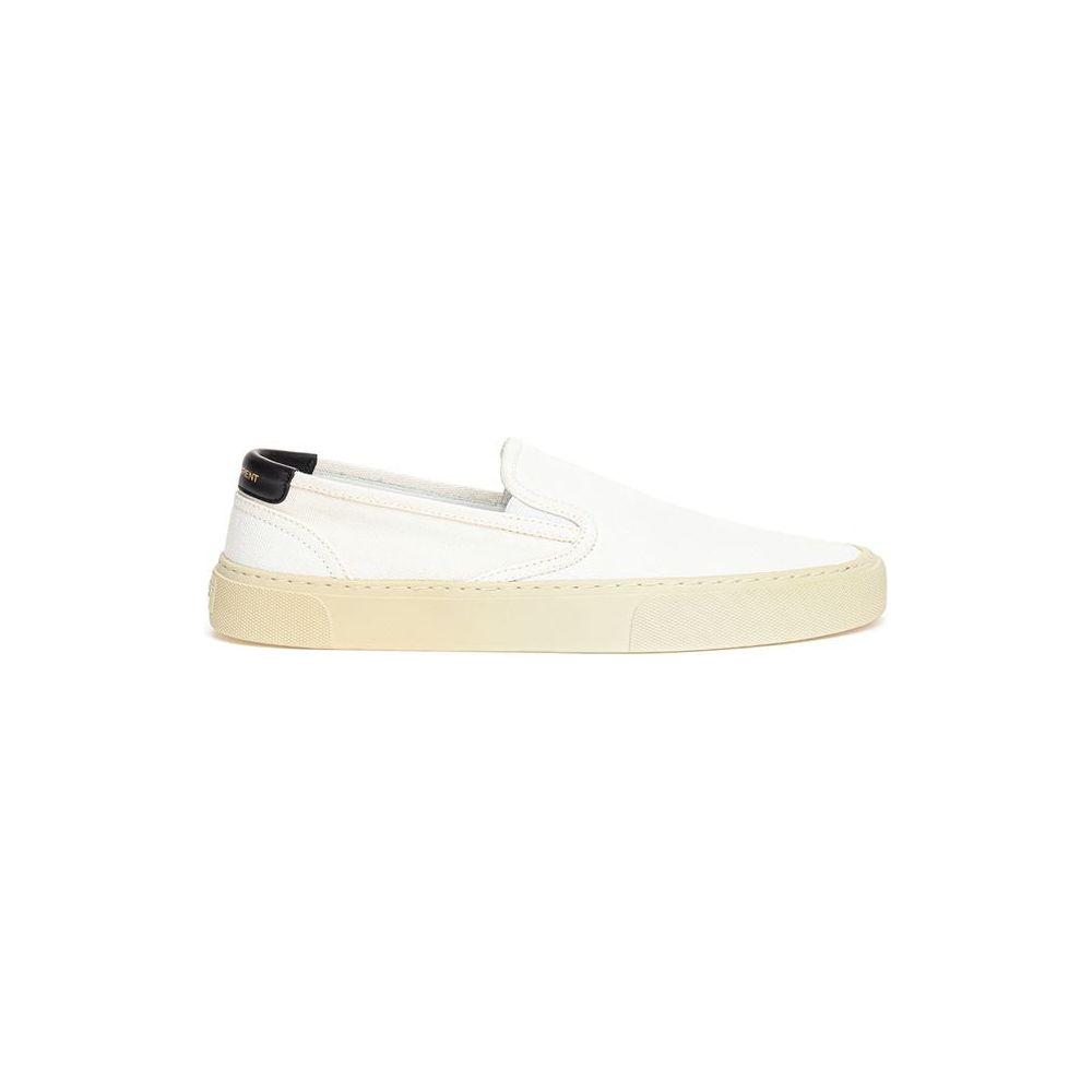 Saint Laurent White Cotton Sneaker Saint Laurent