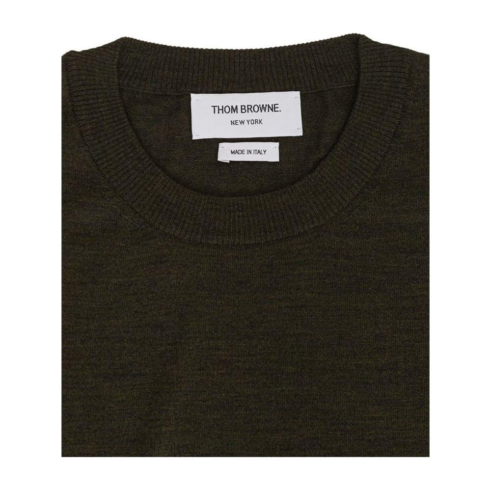 Thom Browne Green Wool Sweater Thom Browne