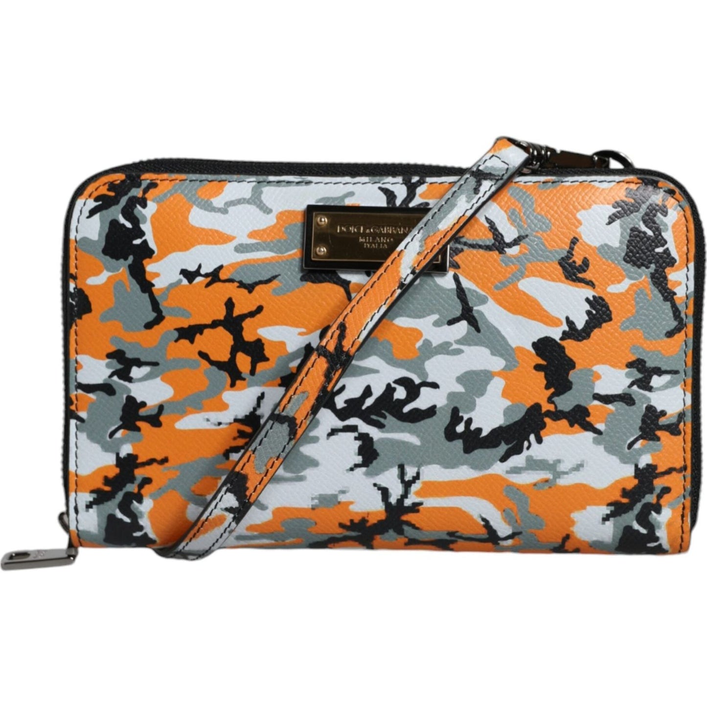 Dolce & Gabbana Multicolor Camouflage Leather Purse Cross Body Bag Dolce & Gabbana