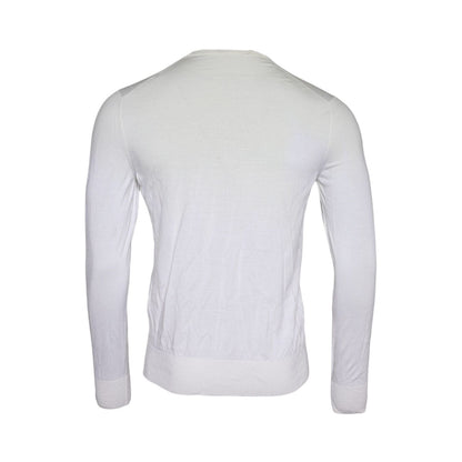 Dolce & Gabbana Off White Wool Turtle Neck Pullover Sweater