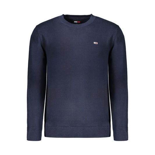 Tommy Hilfiger Blue Cotton Men Sweater Tommy Hilfiger