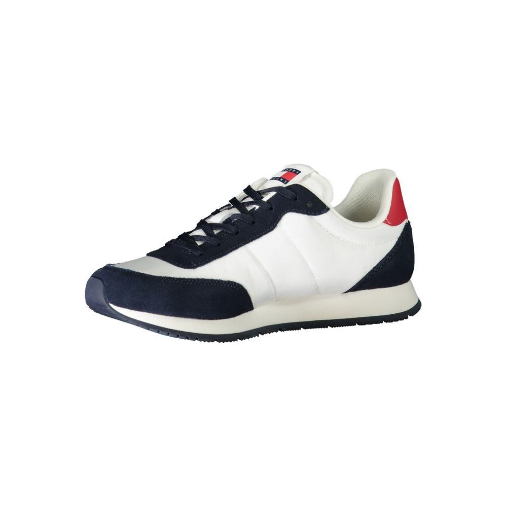 Tommy Hilfiger White Leather Men Sneaker Tommy Hilfiger