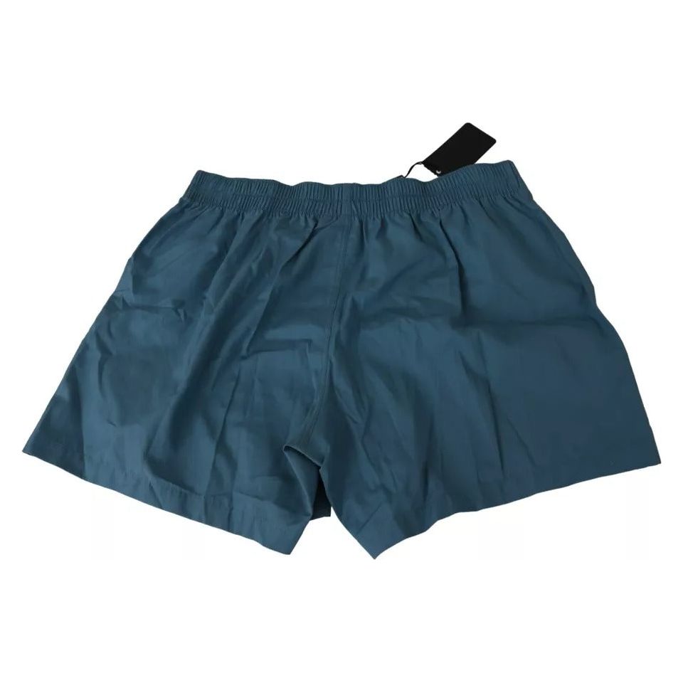 Dolce & Gabbana Blue Cotton Regular Boxer Shorts Underwear Dolce & Gabbana