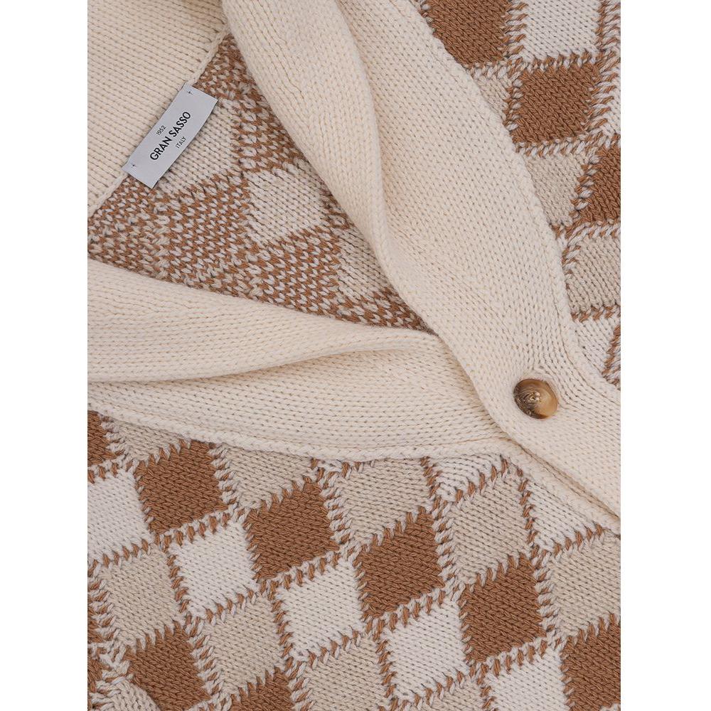 Gran Sasso Bicolor Wool Cardigan Gran Sasso