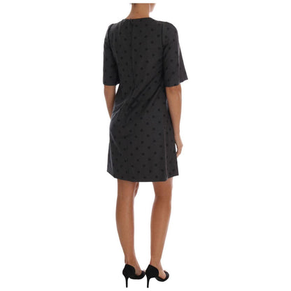Dolce & Gabbana Gray Polka Dotted Sheath Wool Dress 1728,67345645728,Clothing,Dolce & Gabbana,Dresses - Clothing,Dresses - Women - Clothing,Gray,IT40|S,Material: 100% Wool,New with tags,Short - Dresses - Clothing,Shortsleeve - Dresses - Clothing,Women,Wom