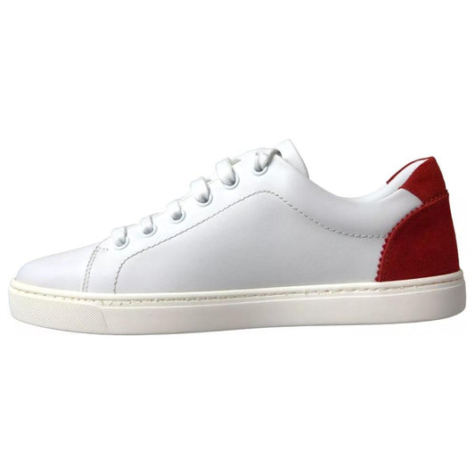 Dolce & Gabbana White Leather Di Calfskin Sneaker Dolce & Gabbana