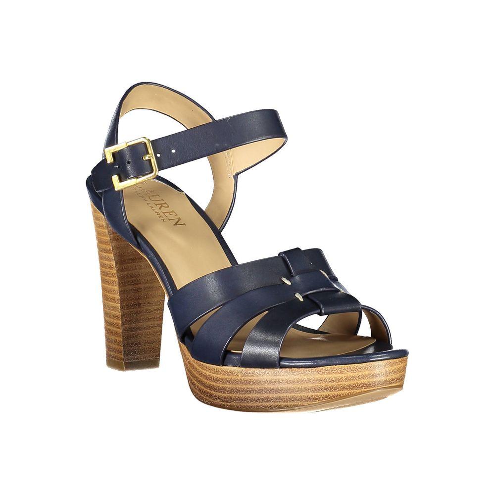 Ralph Lauren Blue Leather Sandal Ralph Lauren