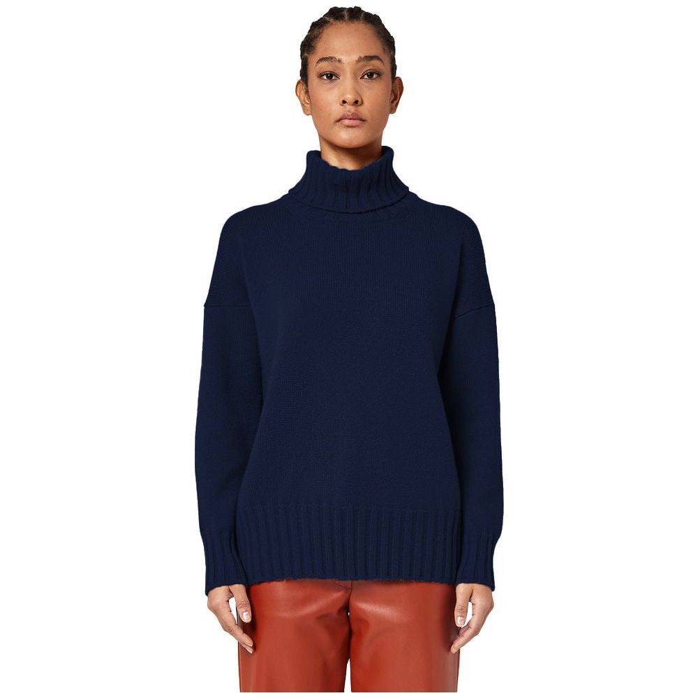 Alpha Studio Blue Cashmere Sweater Alpha Studio