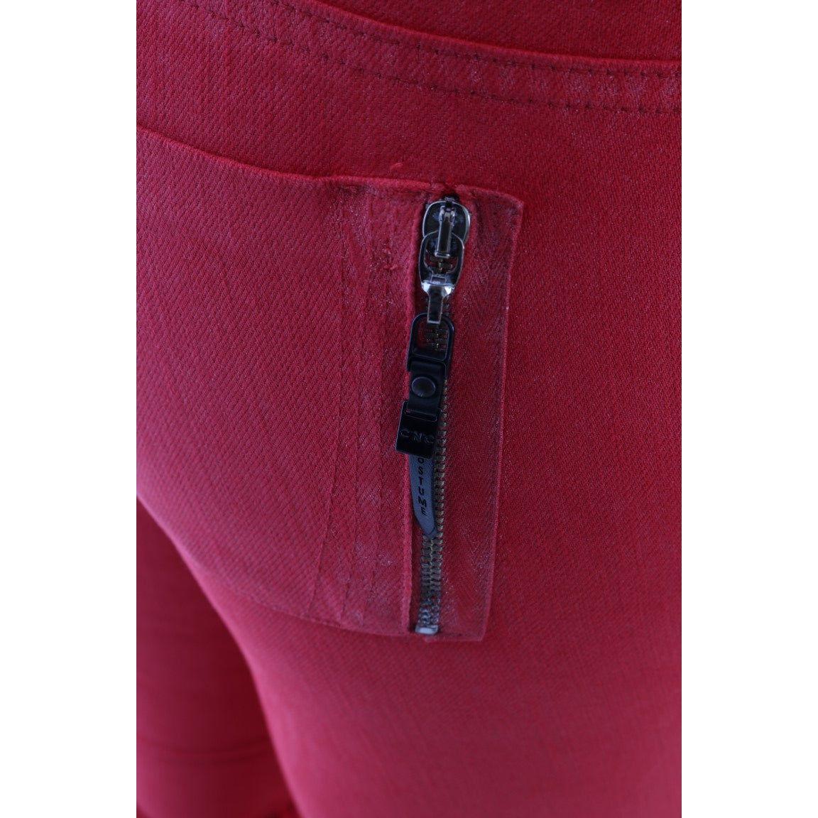 Costume National Red Cotton Stretch Slim Jeans 1728,2% Elastane,67345645728,Clothing,Costume National,Jeans & Pants - Women - Clothing,Jeans Denim - Clothing,Material: 98% Cotton,New with tags,Red,Slim Fit Jeans - Jeans Denim - Clothing,W27,W28,W29,Women,
