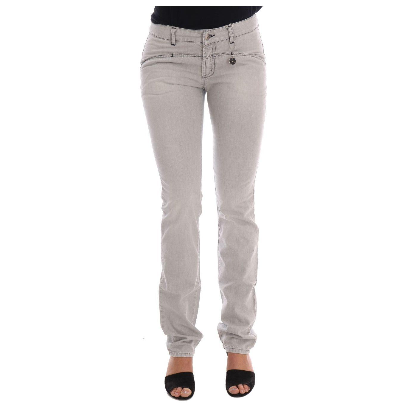 Costume National Gray Wash Cotton Slim Jeans 1728,67345645728,Clothing,Costume National,Gray,Jeans & Pants - Women - Clothing,Jeans Denim - Clothing,Material: 100% Cotton,New with tags,Slim Fit Jeans - Jeans Denim - Clothing,W26,Women,Women - Clothing