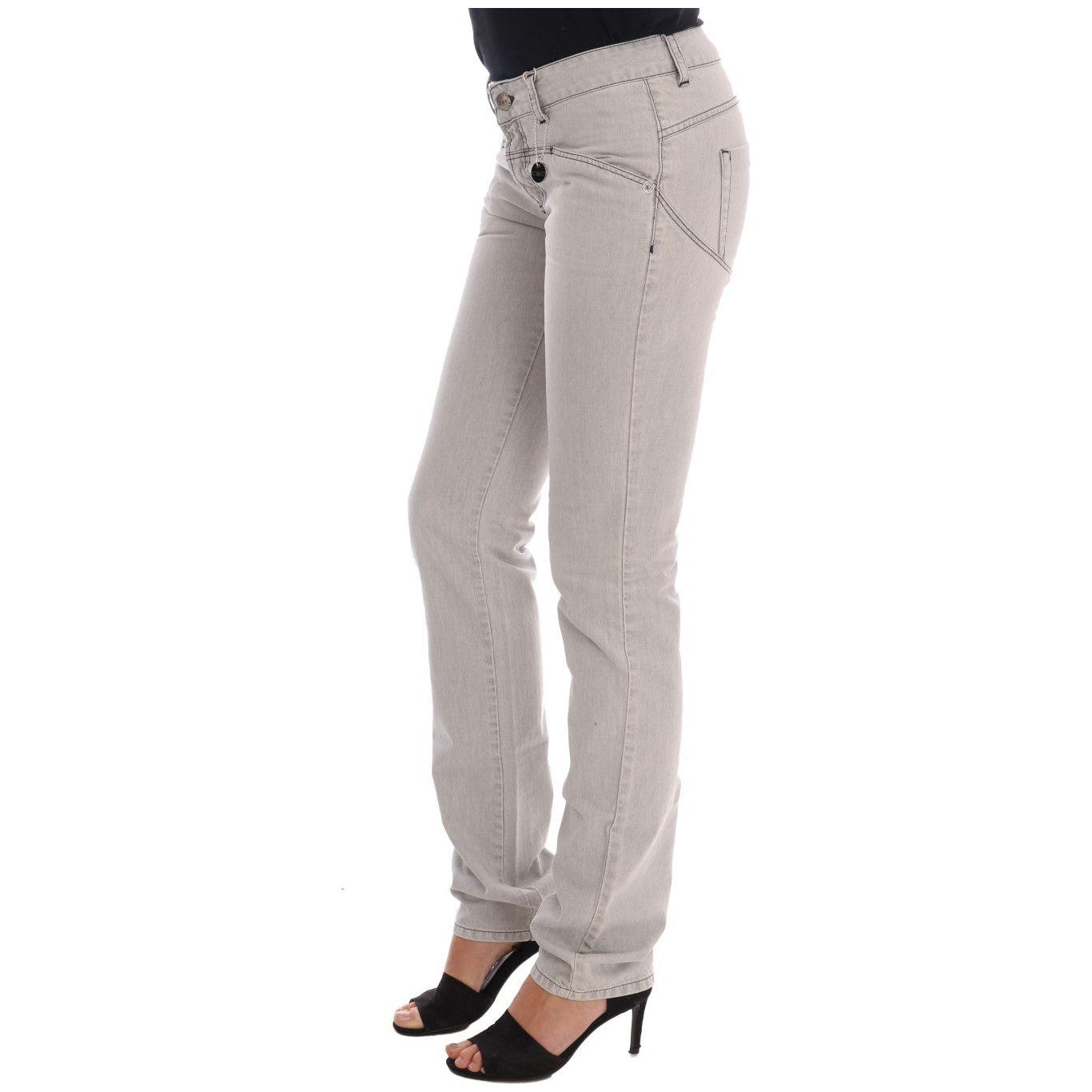 Costume National Gray Wash Cotton Slim Jeans 1728,67345645728,Clothing,Costume National,Gray,Jeans & Pants - Women - Clothing,Jeans Denim - Clothing,Material: 100% Cotton,New with tags,Slim Fit Jeans - Jeans Denim - Clothing,W26,Women,Women - Clothing
