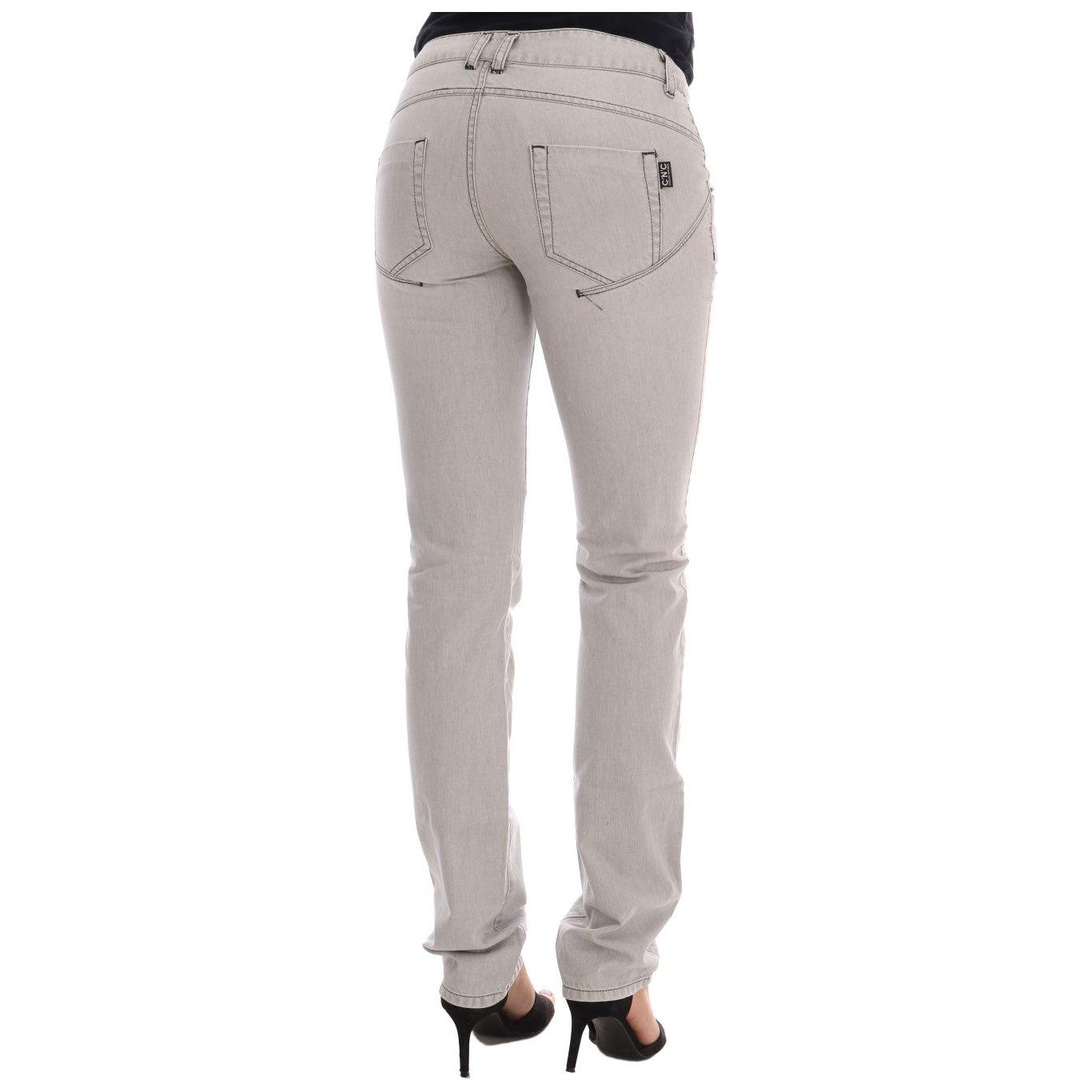 Costume National Gray Wash Cotton Slim Jeans 1728,67345645728,Clothing,Costume National,Gray,Jeans & Pants - Women - Clothing,Jeans Denim - Clothing,Material: 100% Cotton,New with tags,Slim Fit Jeans - Jeans Denim - Clothing,W26,Women,Women - Clothing