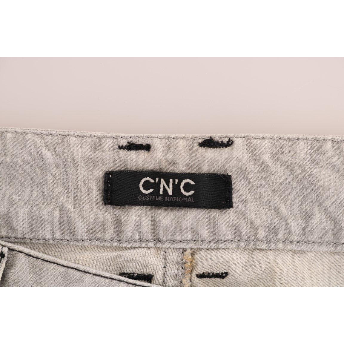 Costume National Gray Wash Cotton Slim Jeans 1728,67345645728,Clothing,Costume National,Gray,Jeans & Pants - Women - Clothing,Jeans Denim - Clothing,Material: 100% Cotton,New with tags,Slim Fit Jeans - Jeans Denim - Clothing,W26,Women,Women - Clothing