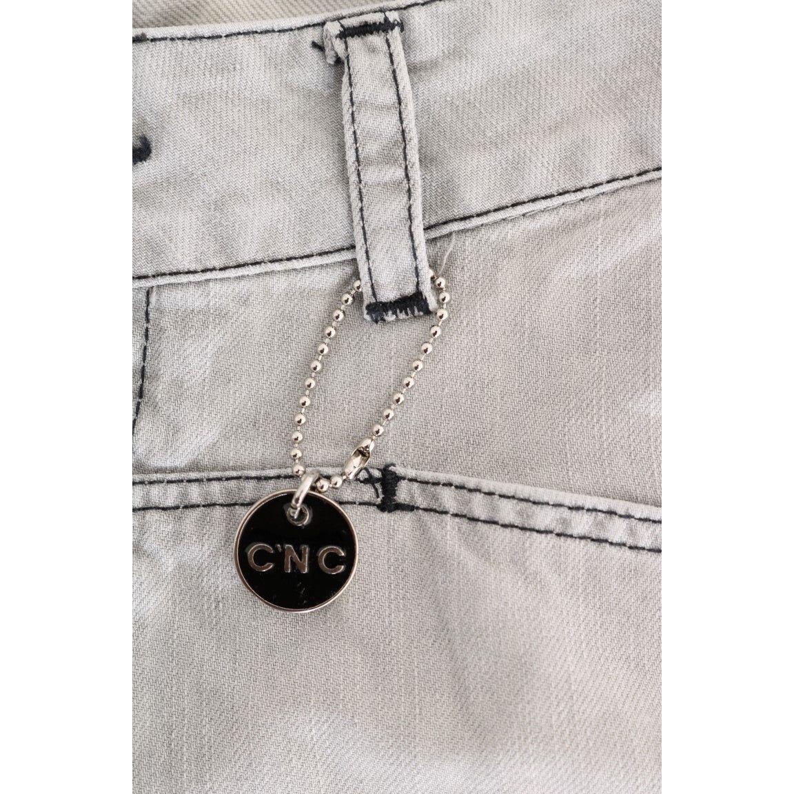 Costume National Gray Wash Cotton Slim Jeans 1728,67345645728,Clothing,Costume National,Gray,Jeans & Pants - Women - Clothing,Jeans Denim - Clothing,Material: 100% Cotton,New with tags,Slim Fit Jeans - Jeans Denim - Clothing,W26,Women,Women - Clothing