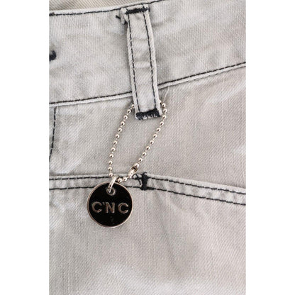 Costume National Gray Wash Cotton Slim Jeans 1728,67345645728,Clothing,Costume National,Gray,Jeans & Pants - Women - Clothing,Jeans Denim - Clothing,Material: 100% Cotton,New with tags,Slim Fit Jeans - Jeans Denim - Clothing,W26,Women,Women - Clothing