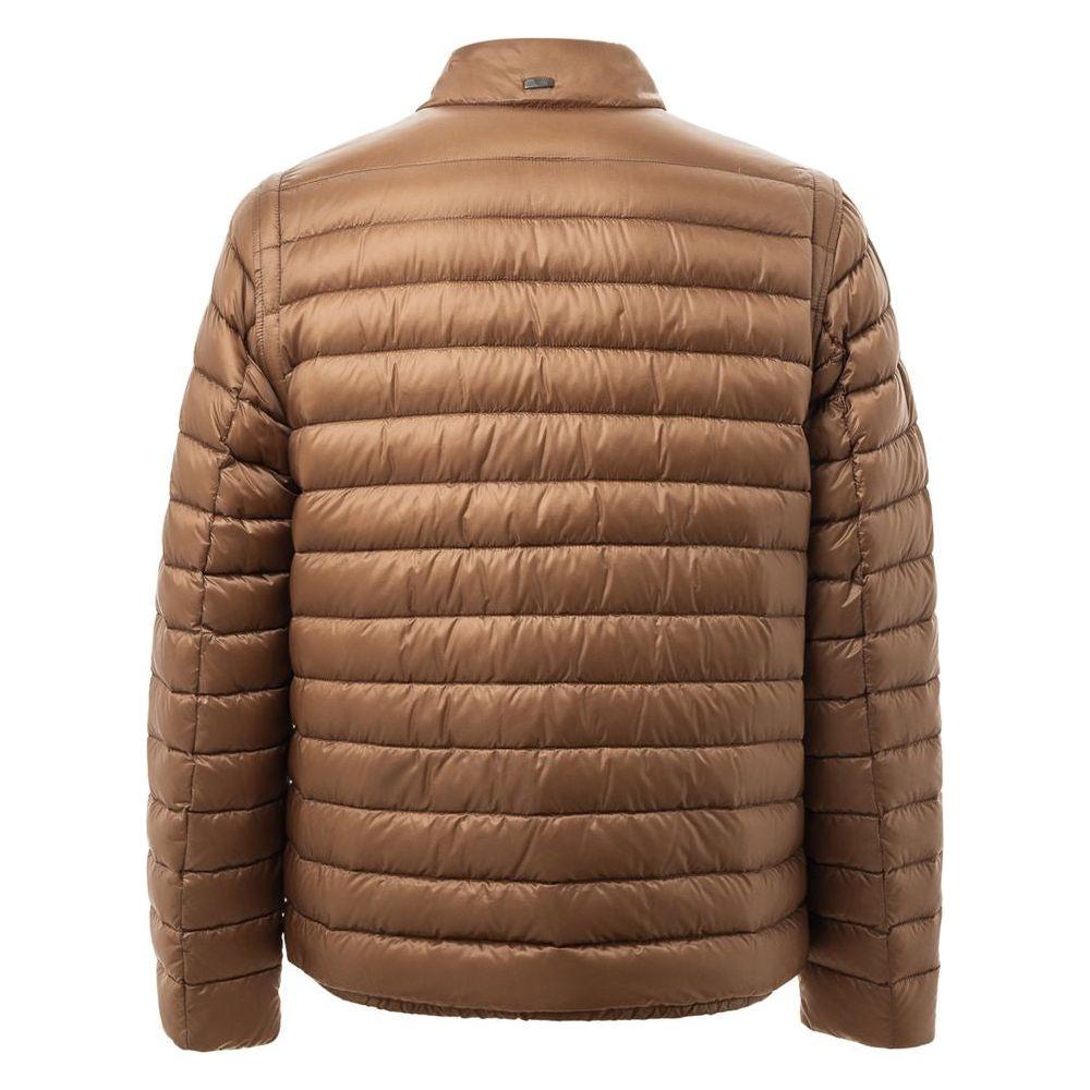 Herno Brown Polyamide Jacket Herno