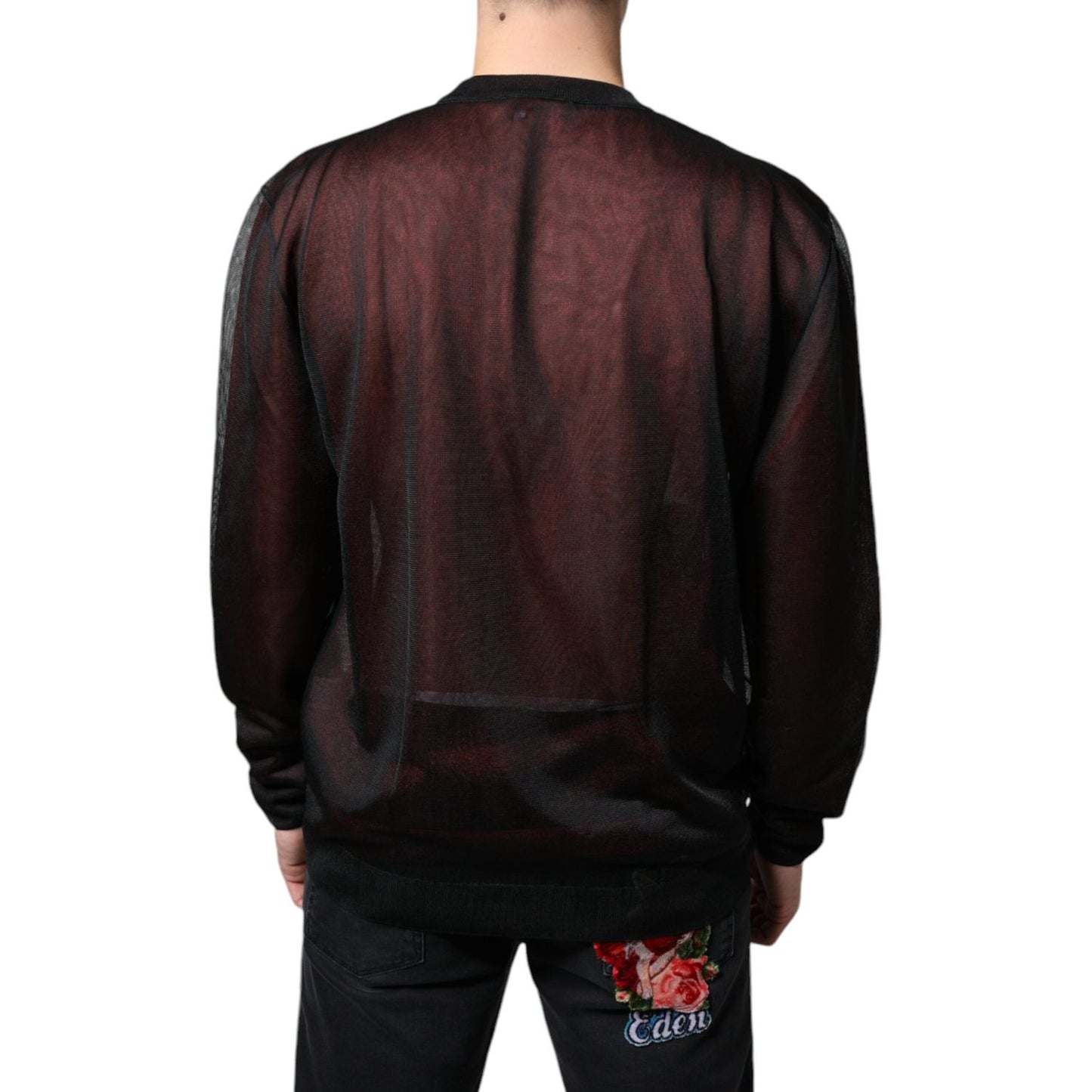 Dolce & Gabbana Brown Polyester Pullover Sweatshirt Sweater Dolce & Gabbana