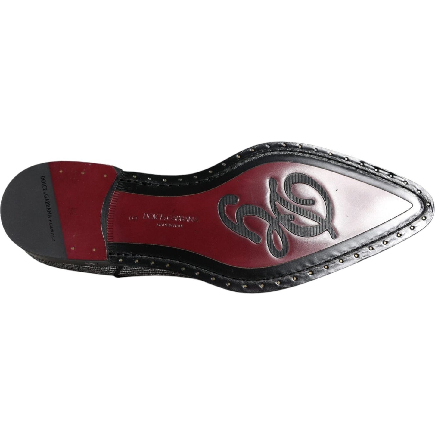 Dolce & Gabbana Silver Polyurethane Derby Formal Dress Shoes Dolce & Gabbana