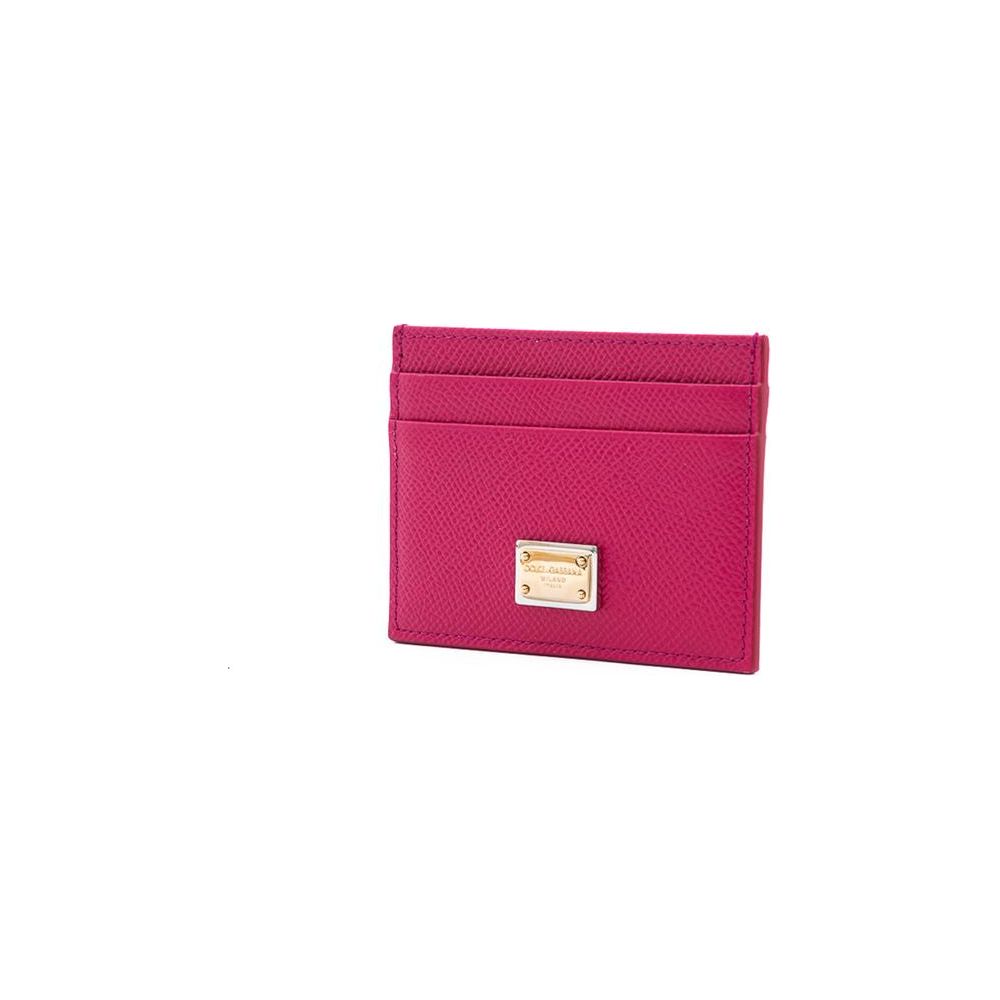 Dolce & Gabbana Fuchsia Leather Wallet Dolce & Gabbana