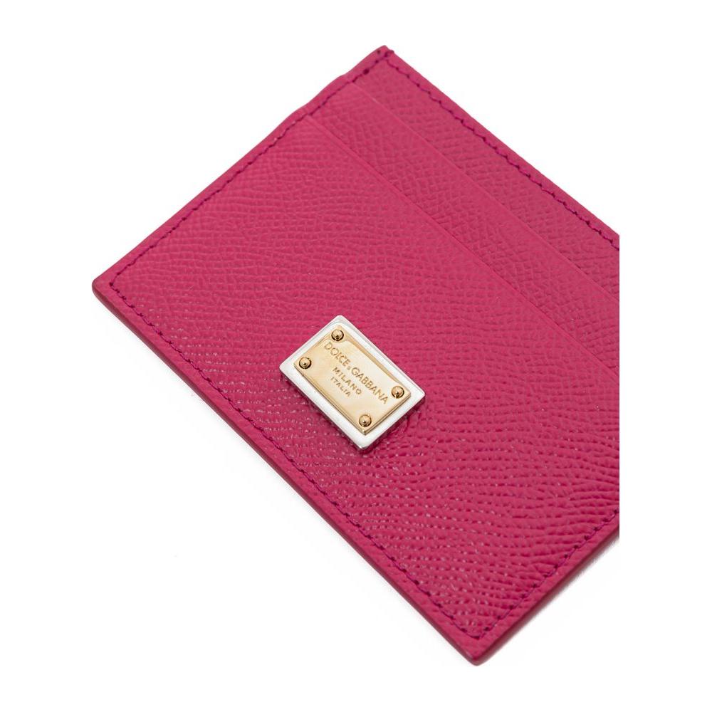 Dolce & Gabbana Fuchsia Leather Wallet Dolce & Gabbana