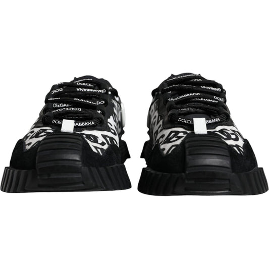 Dolce & Gabbana Black Logo Lace Up Low Top NS1 Sneakers Shoes Dolce & Gabbana