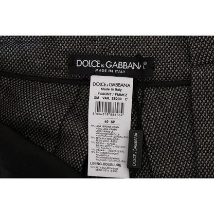 Dolce & Gabbana Gray Wool High Waist Mini Shorts 1728,67345645728,Clothing,Dolce & Gabbana,Gray,IT40|S,Material: 100% Wool,New with tags,Shorts - Clothing,Shorts - Shorts - Clothing,Shorts - Women - Clothing,Women,Women - Clothing