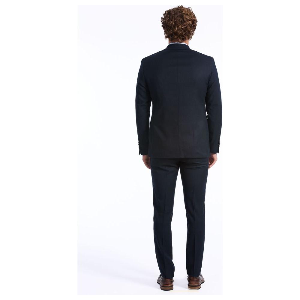 Baldinini Trend Blue Wool Suit Baldinini Trend