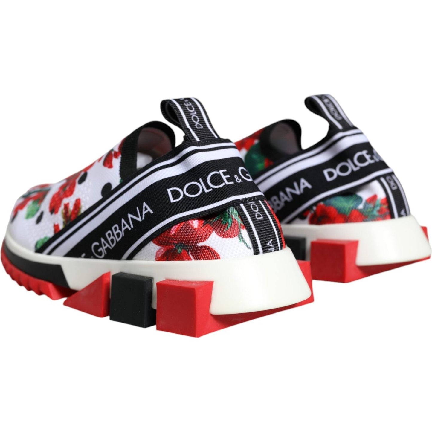 Dolce & Gabbana Multicolor Geranium Sorrento Sneakers Shoes Dolce & Gabbana