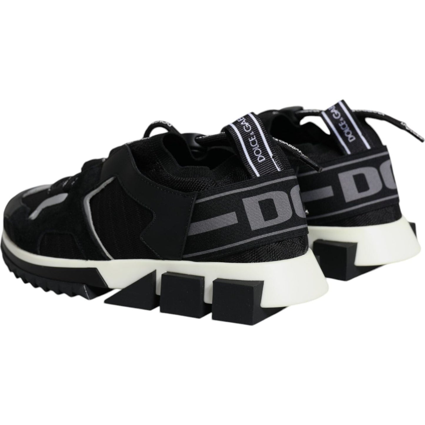 Dolce & Gabbana Black Mesh Sorrento Trekking Sneakers Shoes Dolce & Gabbana