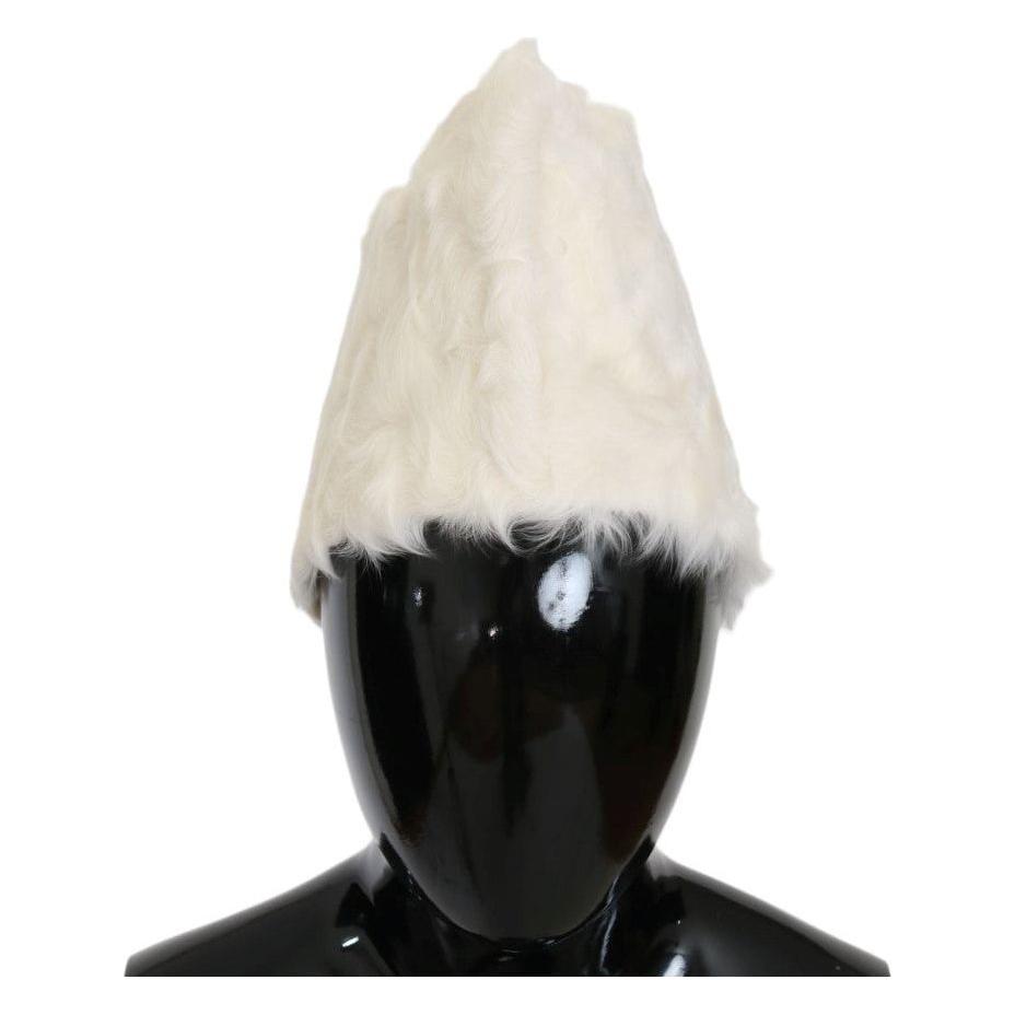 Dolce & Gabbana White Xiangao Lamb Fur Beanie 1728,56 cm|XS,67345645728,Accessories,Beanie - Hats - Accessories,Dolce & Gabbana,Hats - Accessories,Hats - Women - Accessories,Material: 100% Xiangao Lamb Fur,New with tags,White,Women,Women - Accessories