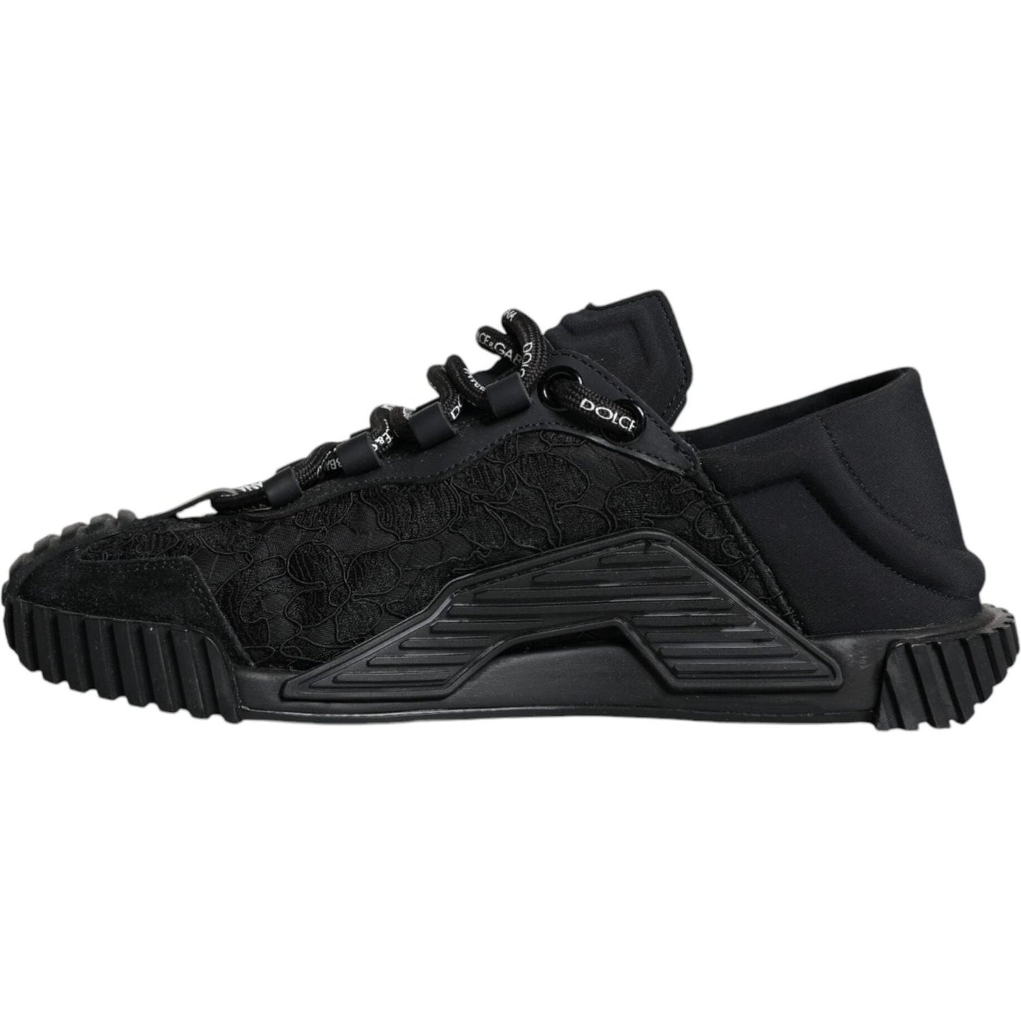 Dolce & Gabbana Black Nylon Low Top NS1 Sneakers Shoes Dolce & Gabbana