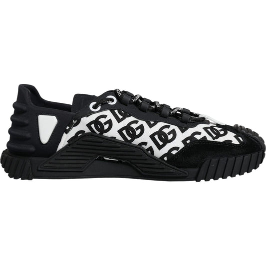 Dolce & Gabbana Black Logo Lace Up Low Top NS1 Sneakers Shoes Dolce & Gabbana