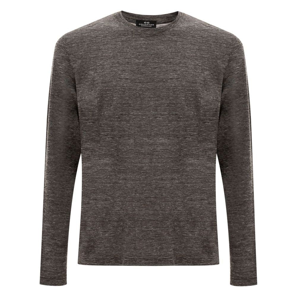 Corneliani Gray Wool T-Shirt Corneliani