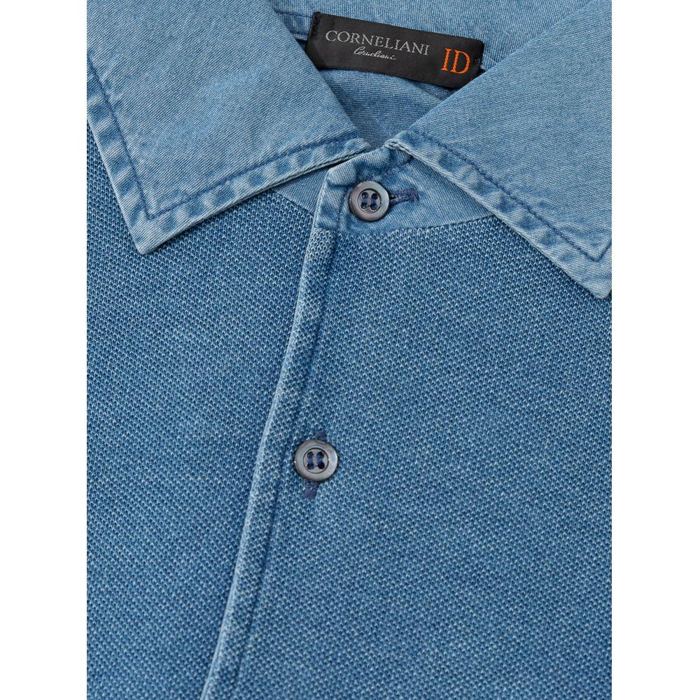 Corneliani Light Blue Cotton Shirt Corneliani