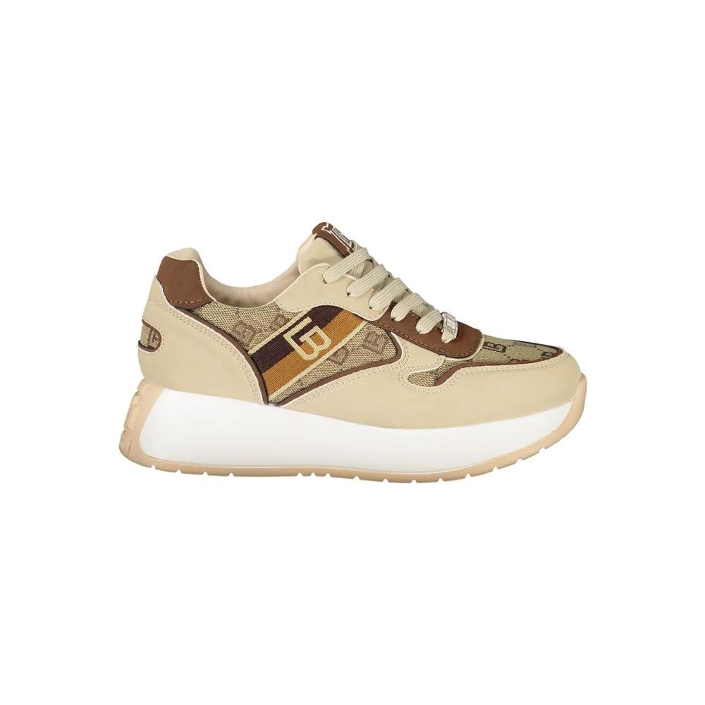 Laura Biagiotti Beige Polyester Sneaker Laura Biagiotti