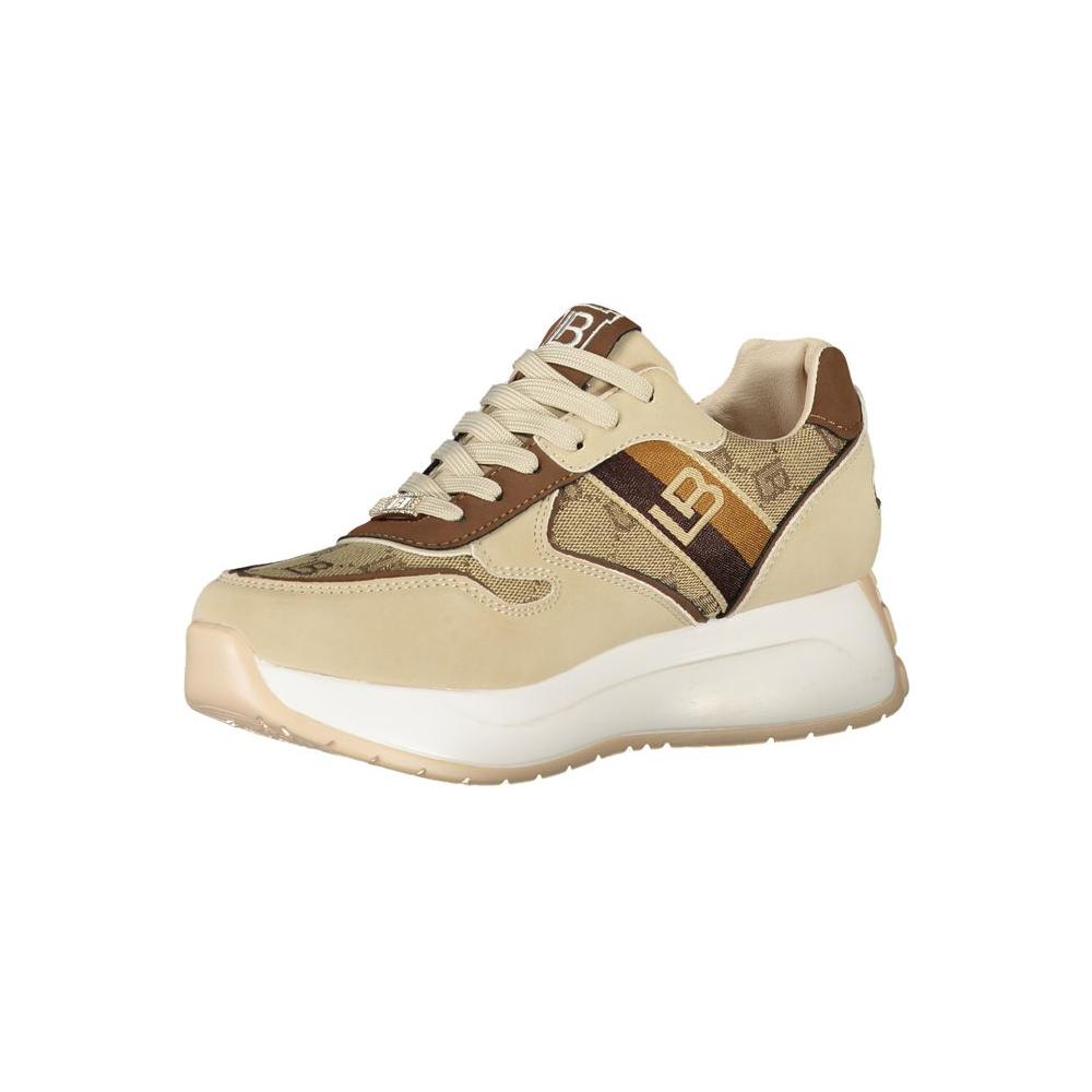 Laura Biagiotti Beige Polyester Sneaker Laura Biagiotti