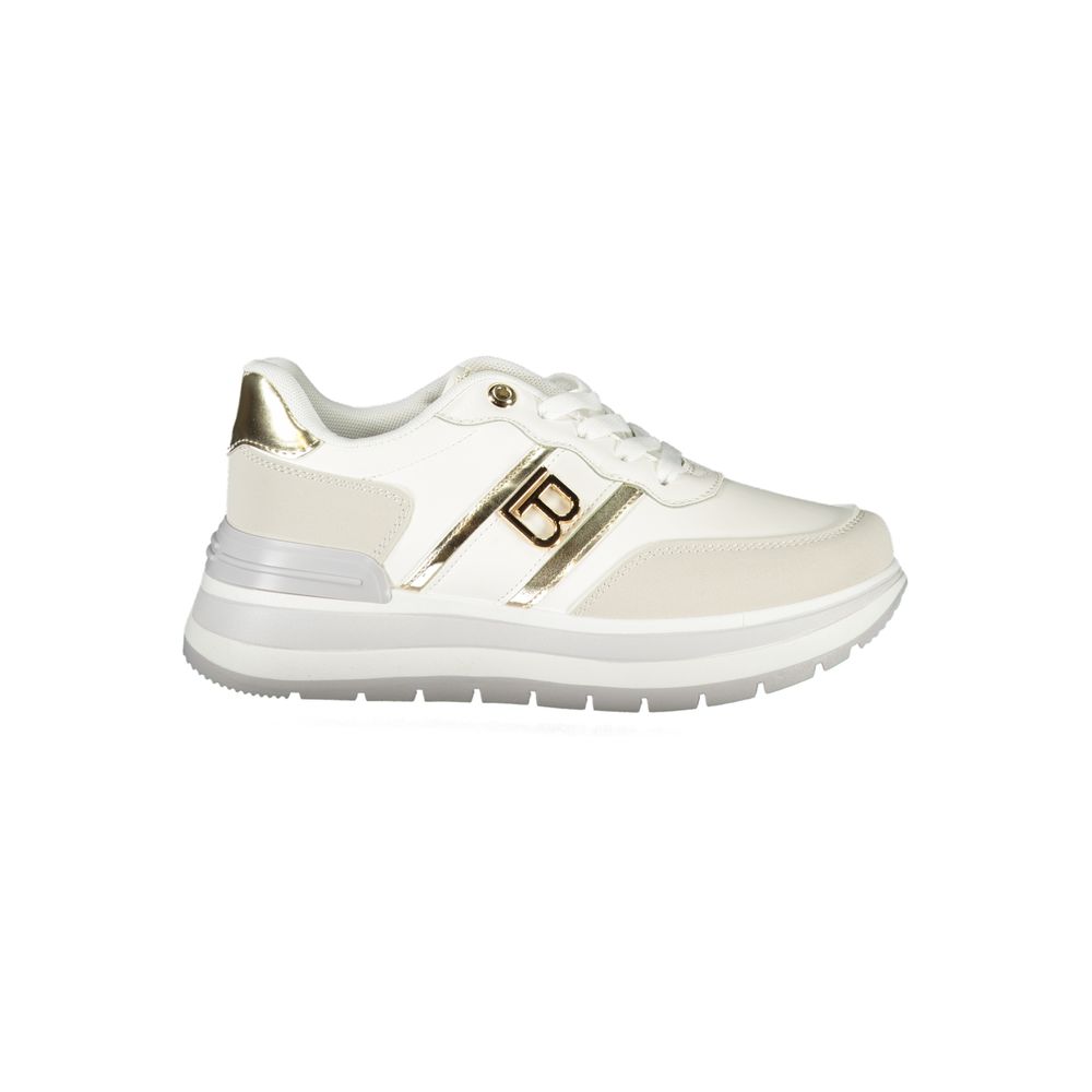 Laura Biagiotti White Polyester Sneaker Laura Biagiotti