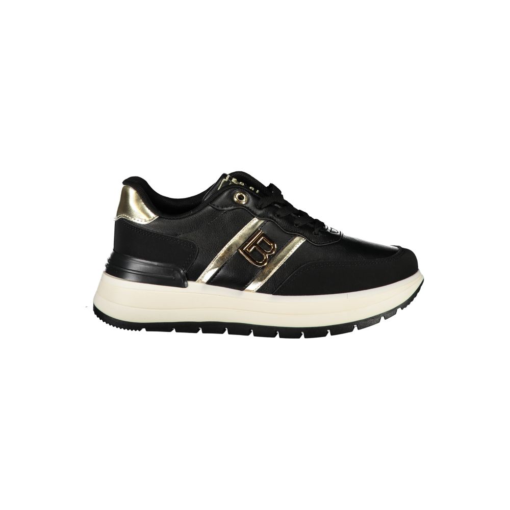 Laura Biagiotti Black Polyester Sneaker Laura Biagiotti