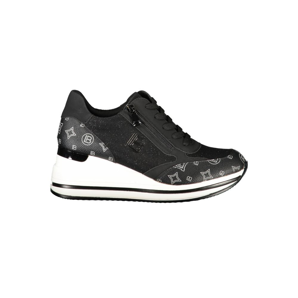 Laura Biagiotti Black Polyester Sneaker Laura Biagiotti