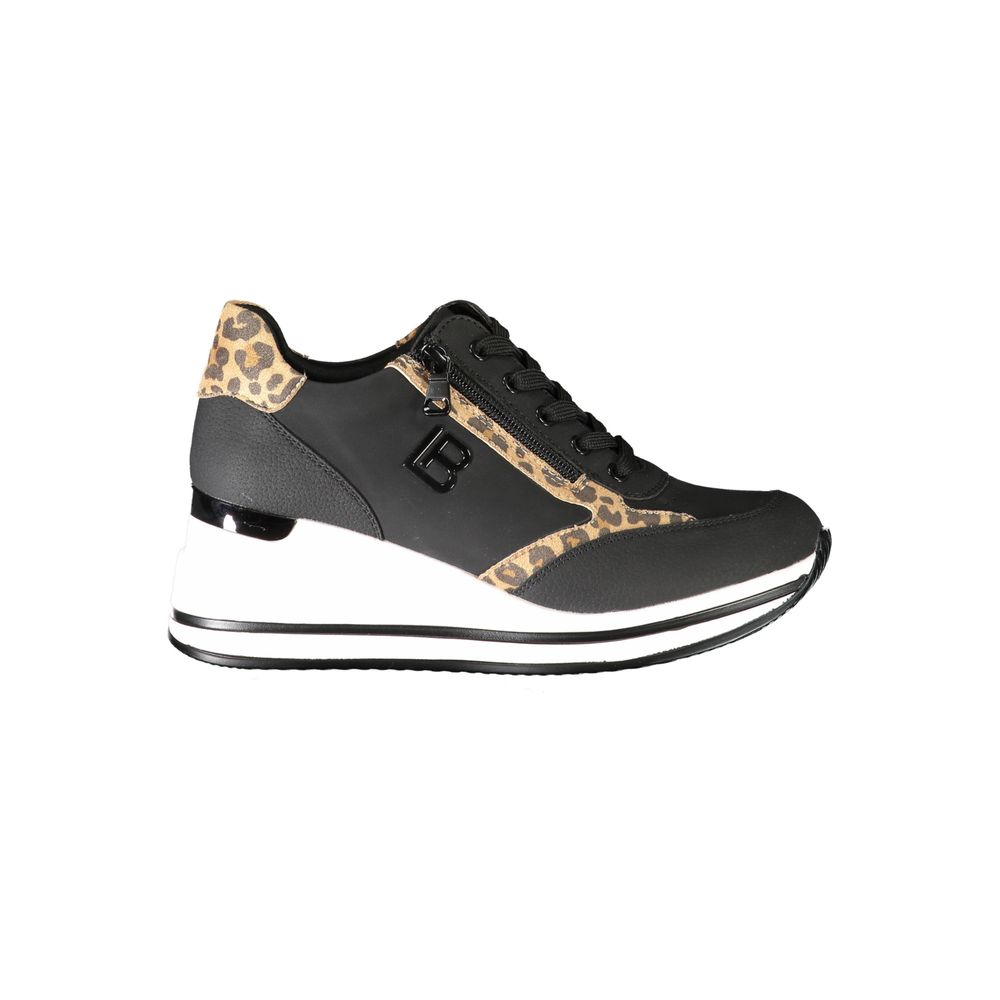 Laura Biagiotti Black Polyester Sneaker Laura Biagiotti